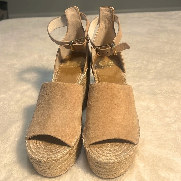 Gianni Bini Shoes - Gianni Bini Sz 9 Fawn Espadrilles Sandals Platform Neutral Spring Heels NWT